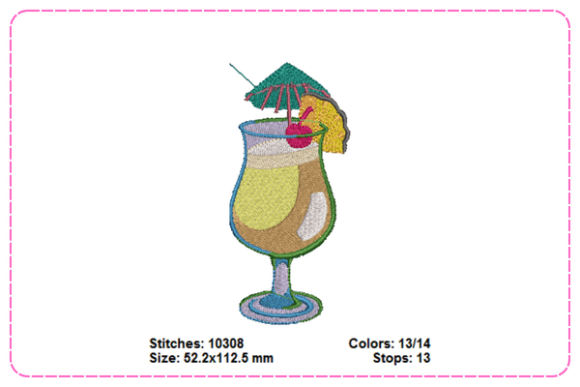 Cocktail Drink Embroidery Designs: A Pro Review