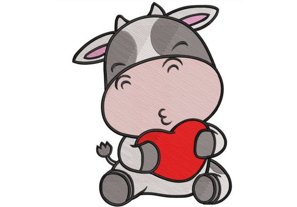 Lovely Valentine Cow Embroidery: A Designer's Review
