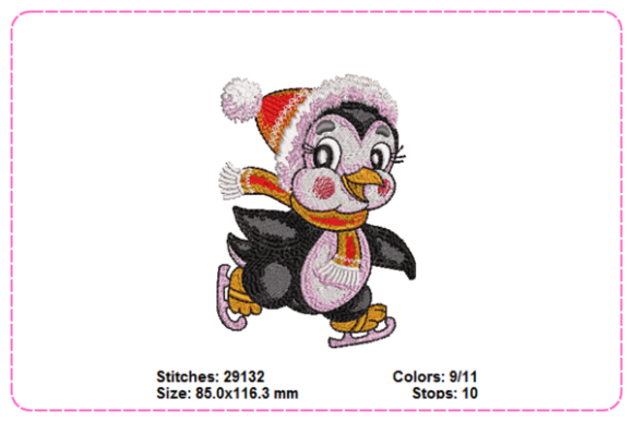 Review: Christmas Penguin Embroidery Designs for Holiday Sales