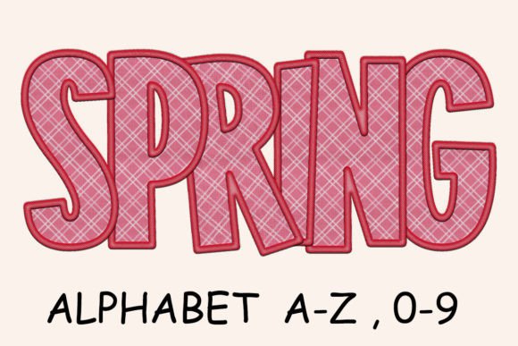 Spring Pink Alphabet Embroidery Png Review